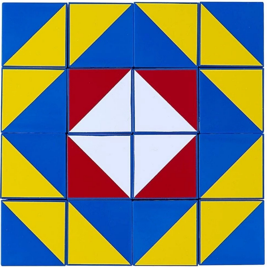Кубики Никитина «Сложи узор» (16 кубиков, 4х4см)